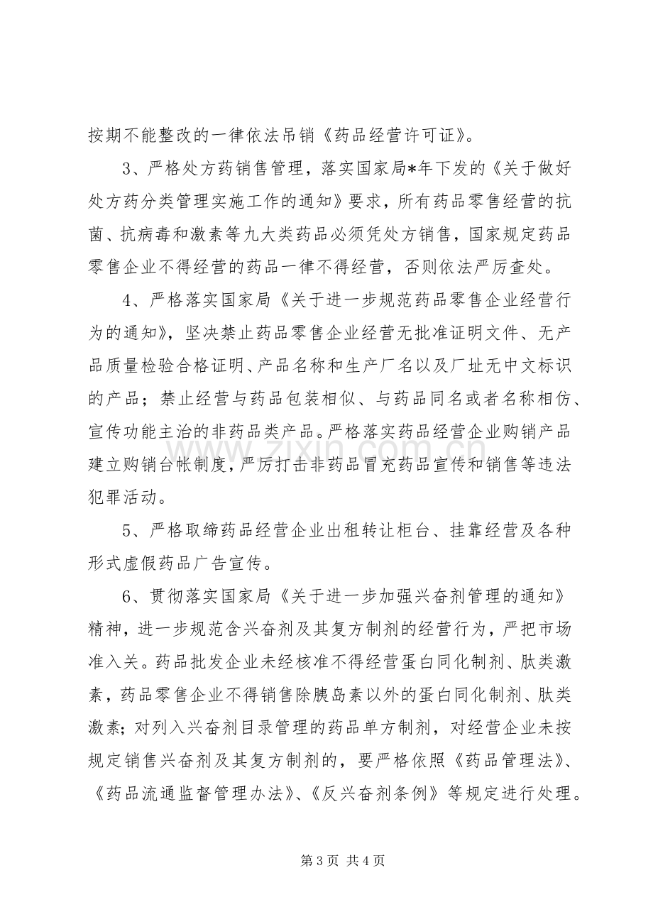 药品经营企业检查工作计划.docx_第3页