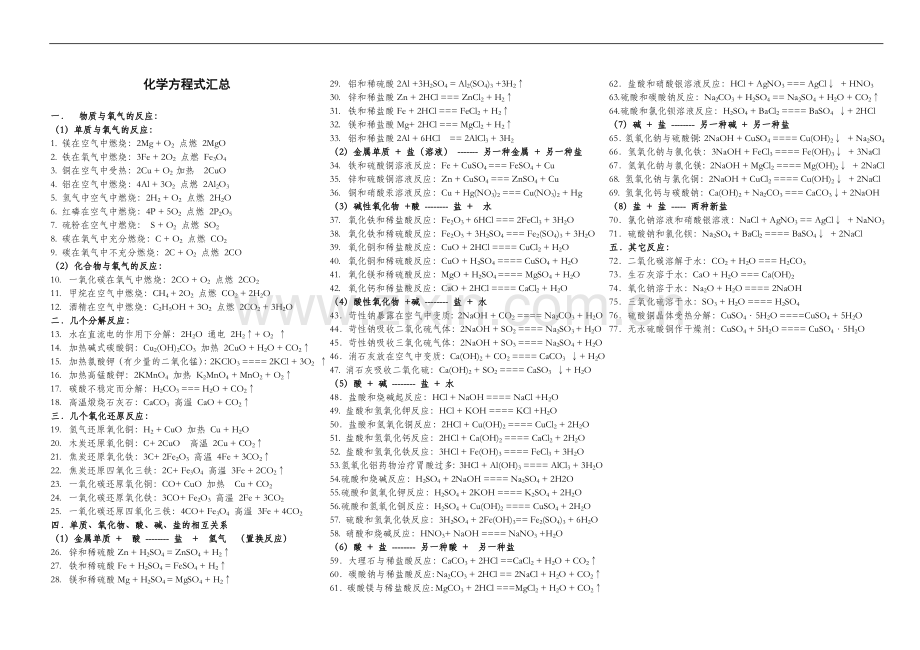 化学方程式汇总.doc_第2页