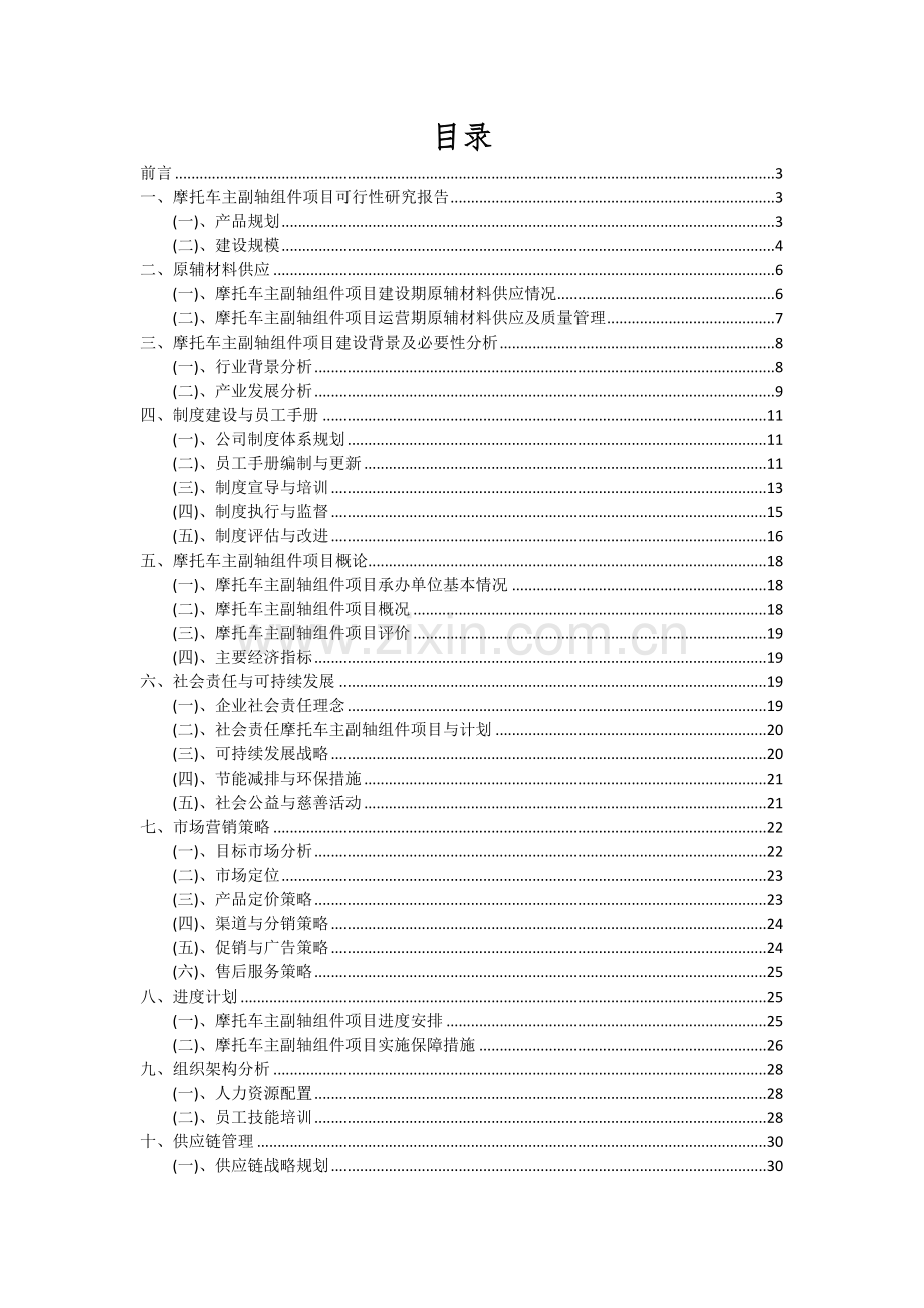 摩托车主副轴组件项目可行性研究报告.docx_第2页