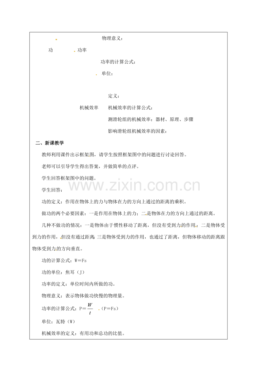 江苏省宿迁市泗洪县九年级物理上册 11 简单机械和功教案 （新版）苏科版-（新版）苏科版初中九年级上册物理教案.doc_第2页