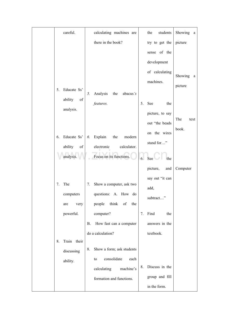 七年级英语上册 unit4 The world of numbers Intensive reading教案 牛津深圳版.doc_第3页