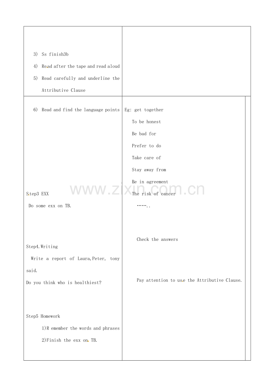 山东省临沂市郯城县九年级英语《Unit6 Reading》教案一 人教新目标版.doc_第2页