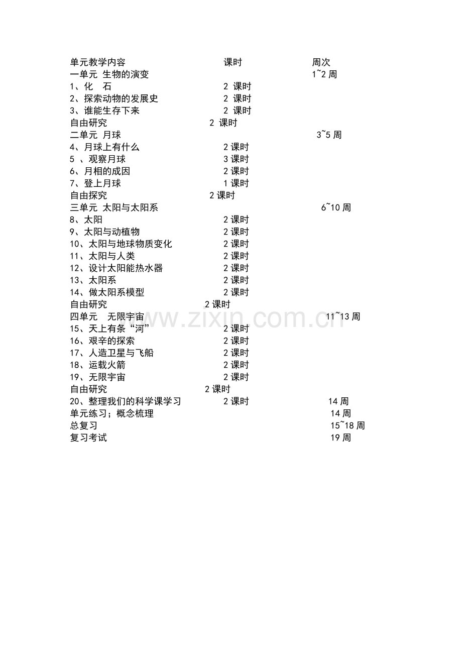 鄂教版六年级下册科学课教学计划.doc_第3页