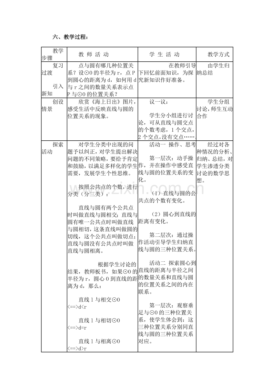 《直线与圆的位置关系》教学案例.doc_第2页