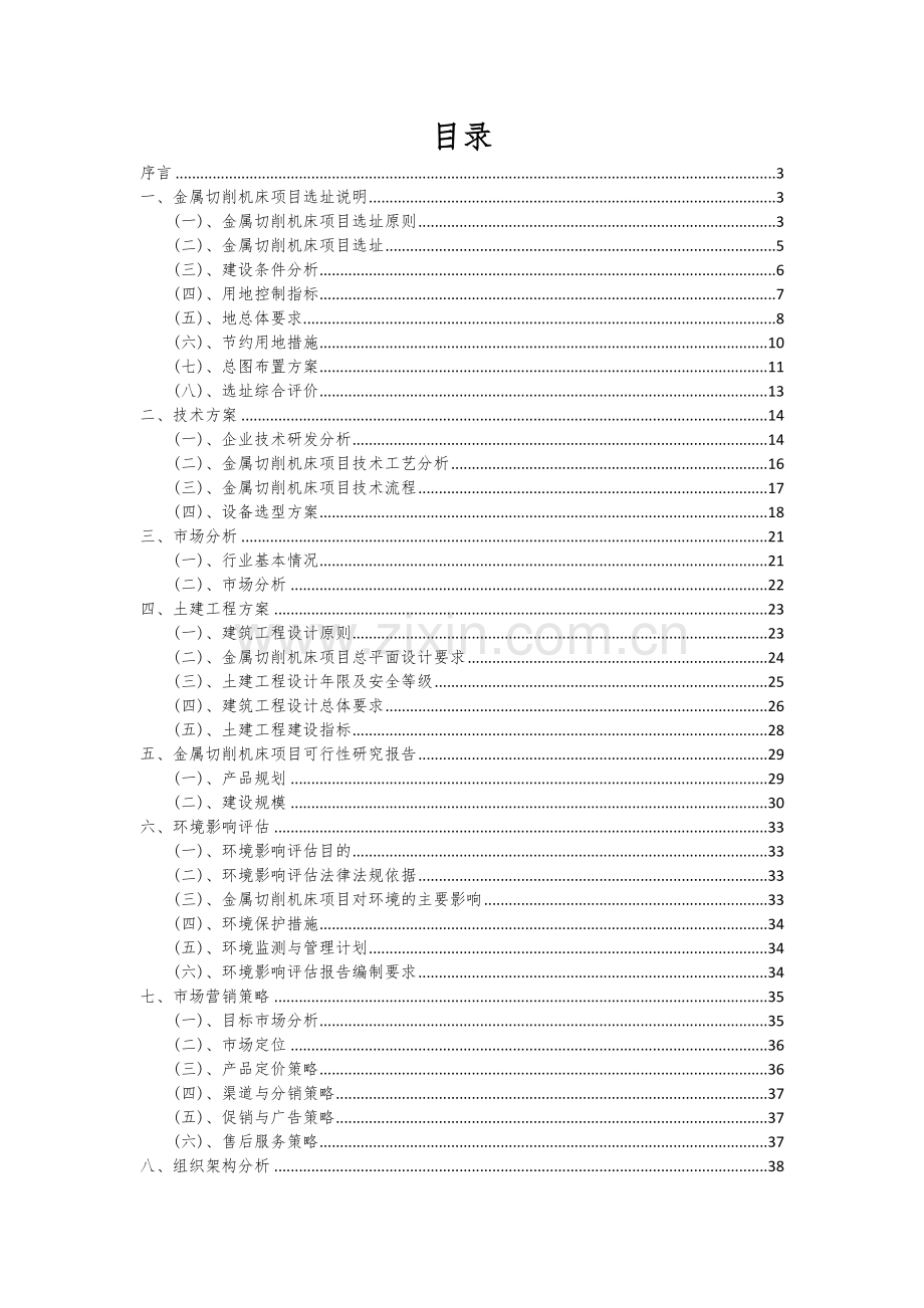 金属切削机床项目可行性分析报告.docx_第2页