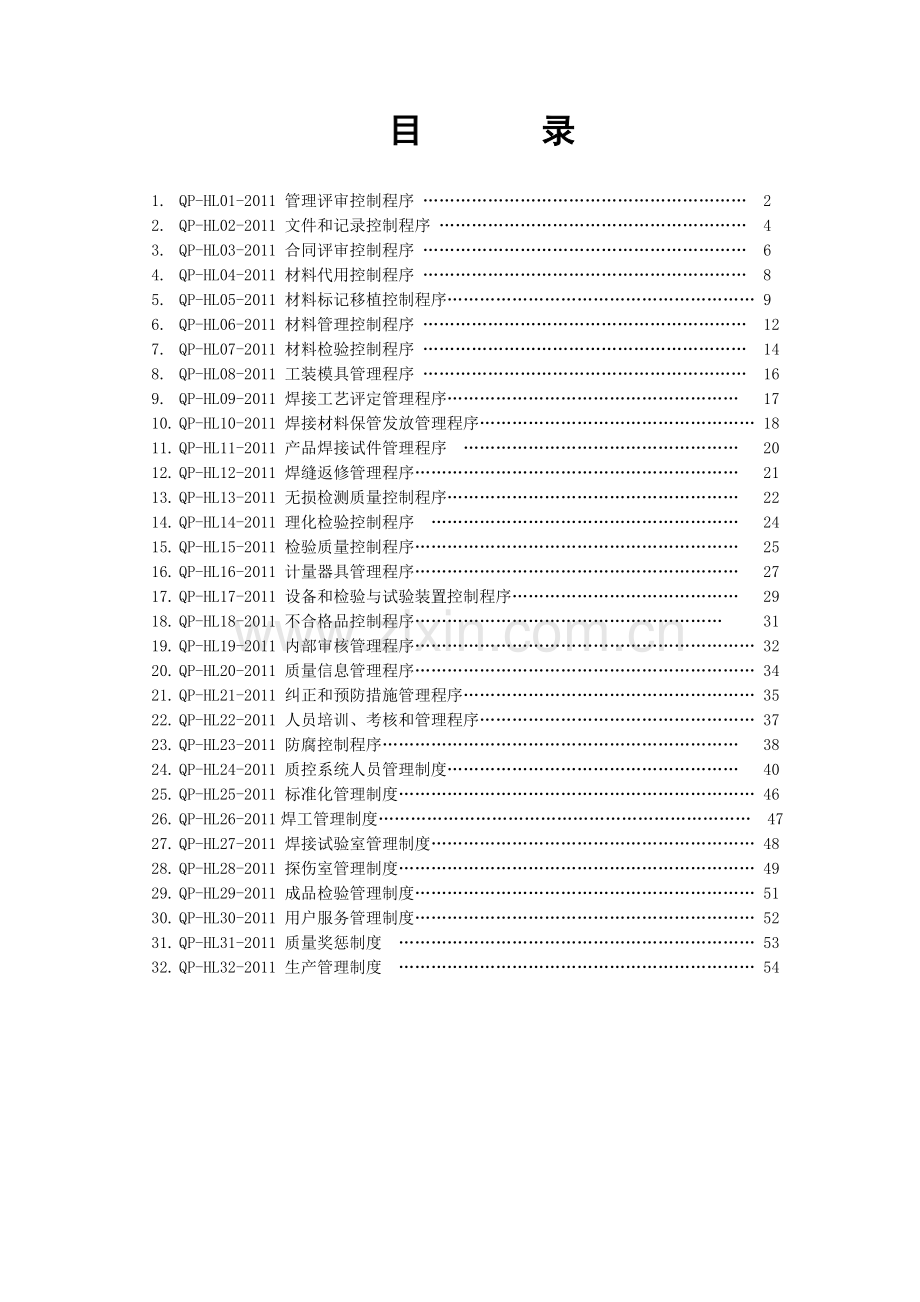 海力质量体系程序文件B版.docx_第1页