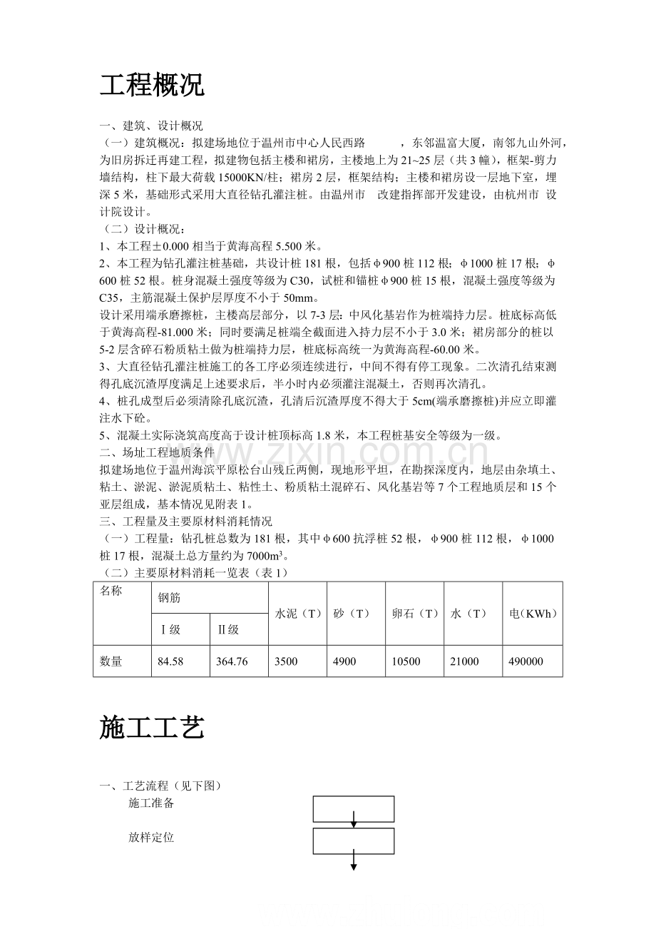 温州市某桩基(大直径钻孔灌注桩)工程施工组织设计.doc_第2页