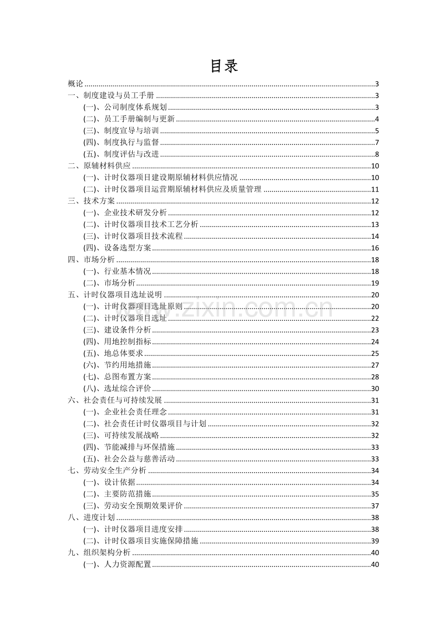 计时仪器项目可行性分析报告.docx_第2页