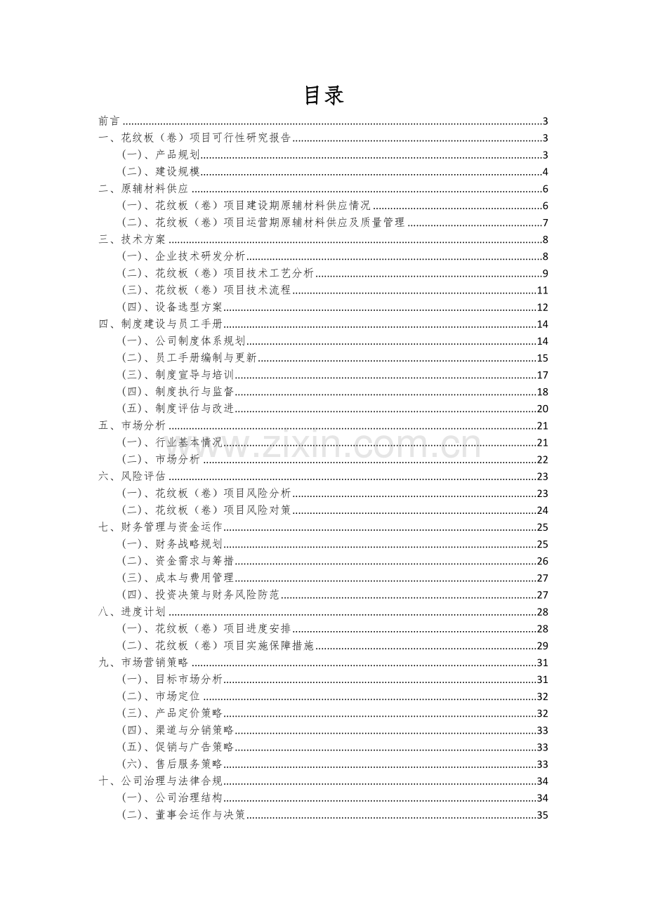 花纹板(卷)项目可行性分析报告.docx_第2页