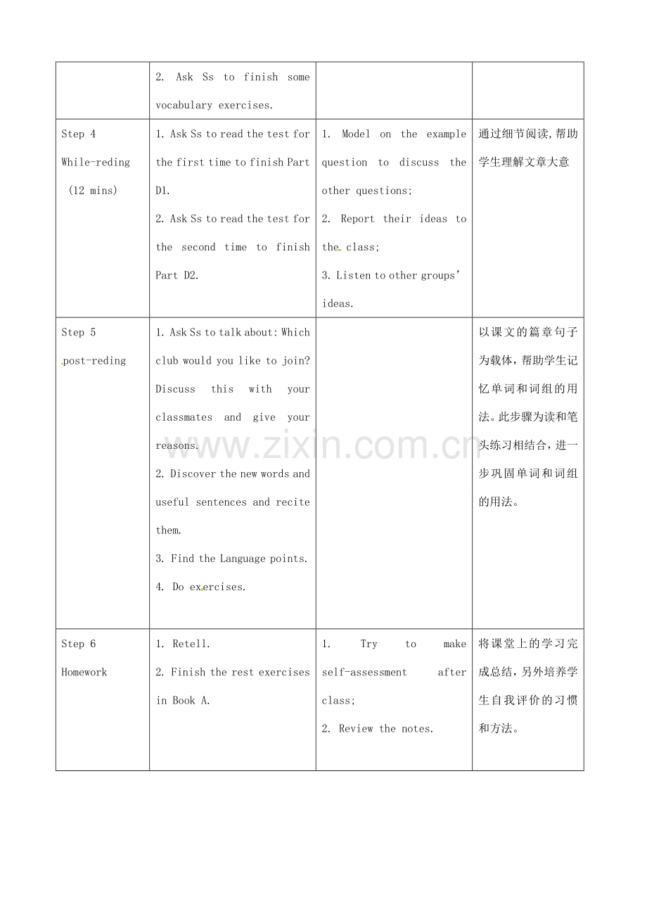 七年级英语上册 Unit 7 Reading教案 牛津深圳版-牛津深圳版初中七年级上册英语教案.doc_第3页