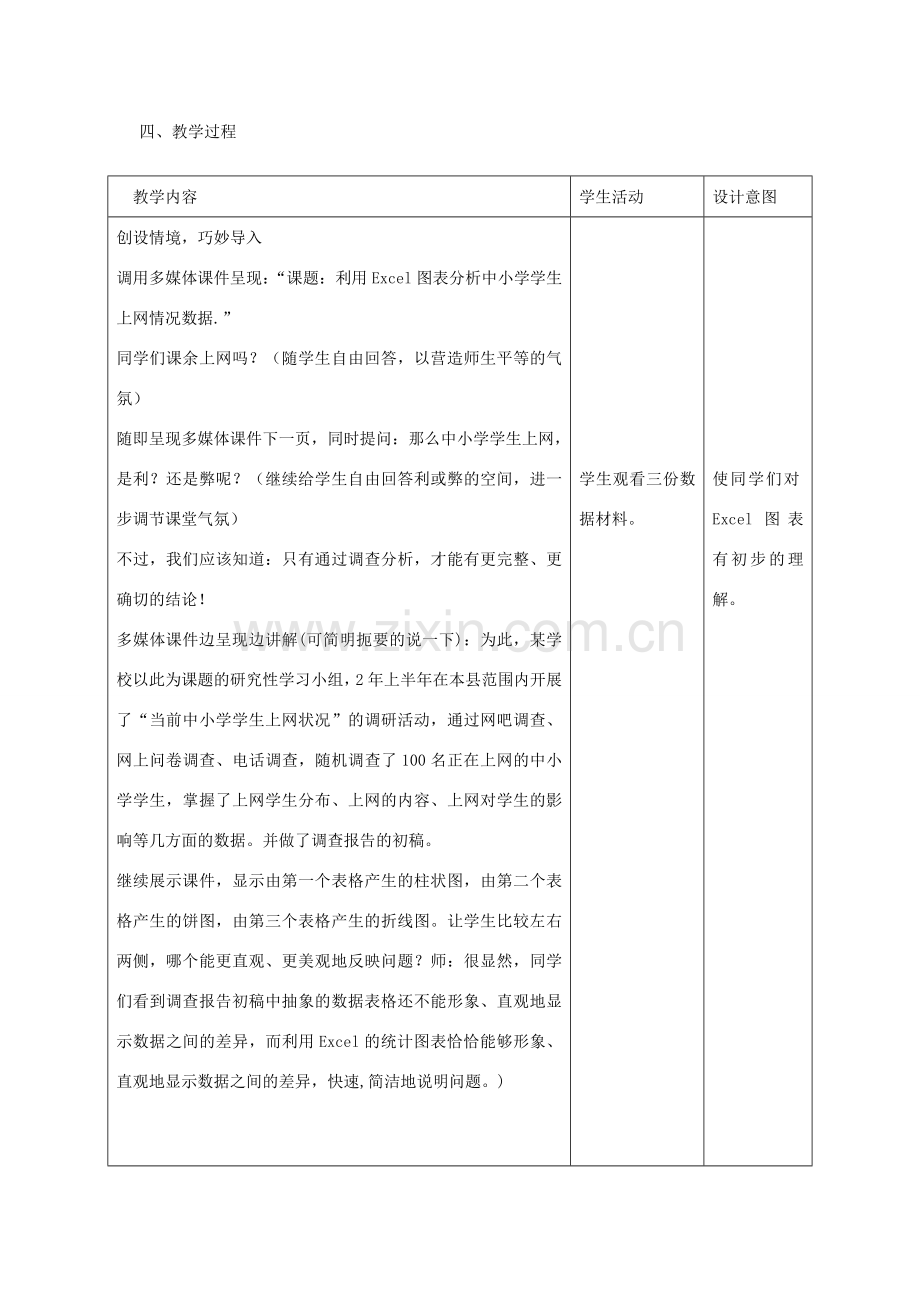 吉林省磐石市明城中学八年级信息技术《Excel数据的图表呈现》教学设计.doc_第2页