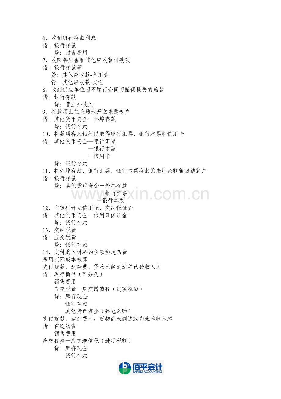 商业企业会计分录(完整).doc_第2页