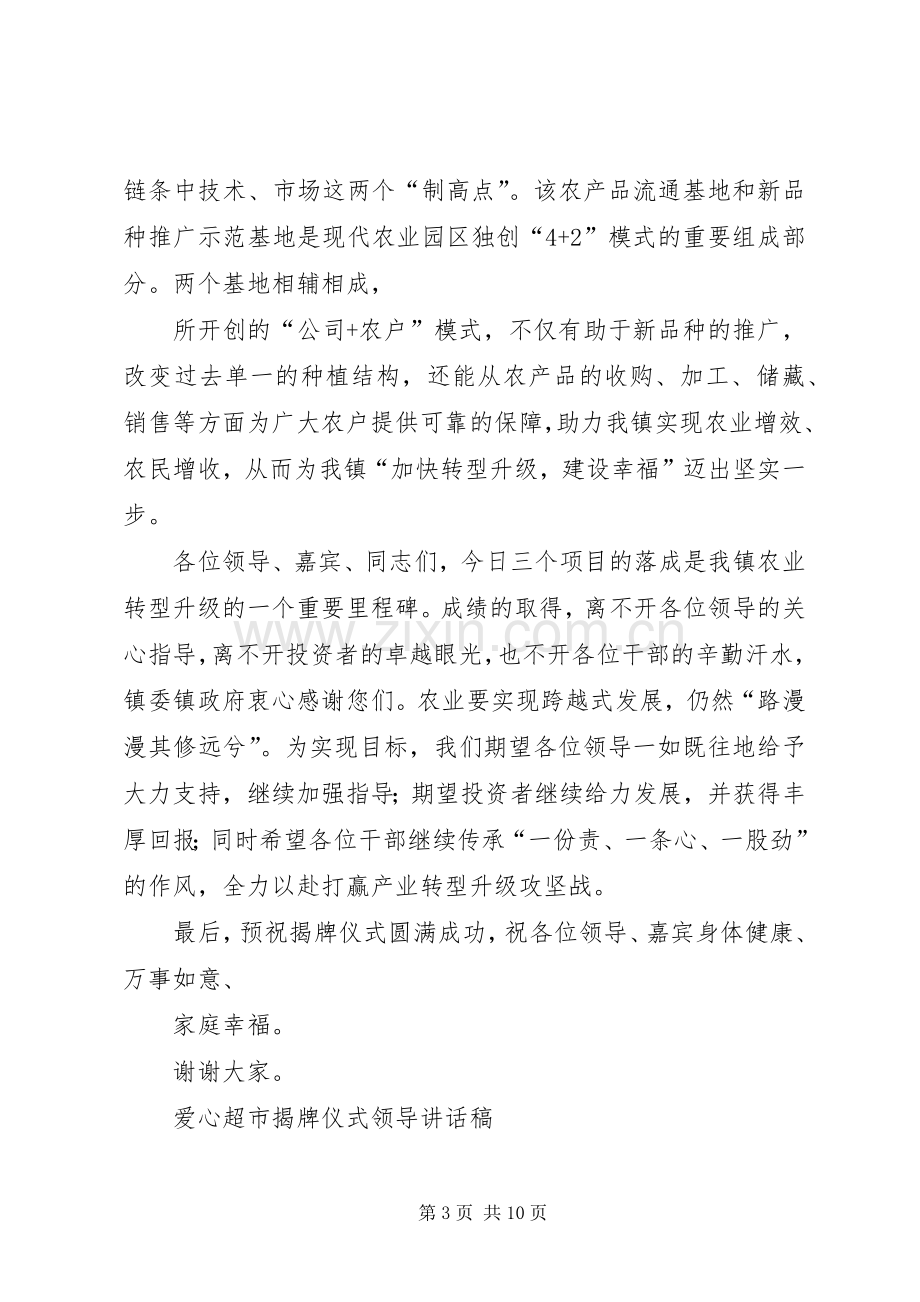 公司揭牌仪式领导发言稿与公司揭牌领导的讲话发言稿.docx_第3页