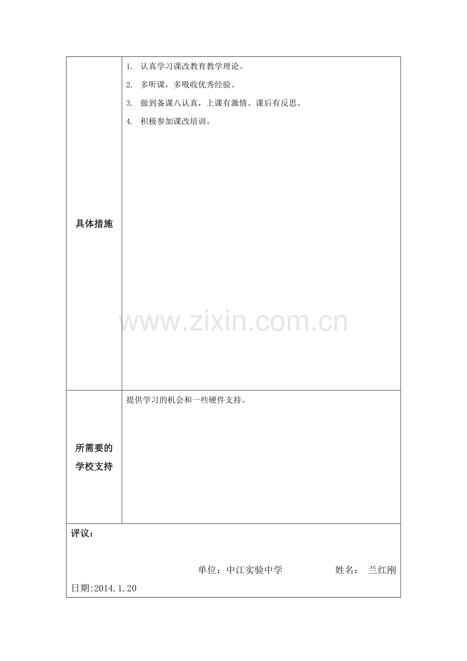 个人专业发展规划模板(1).docx_第2页