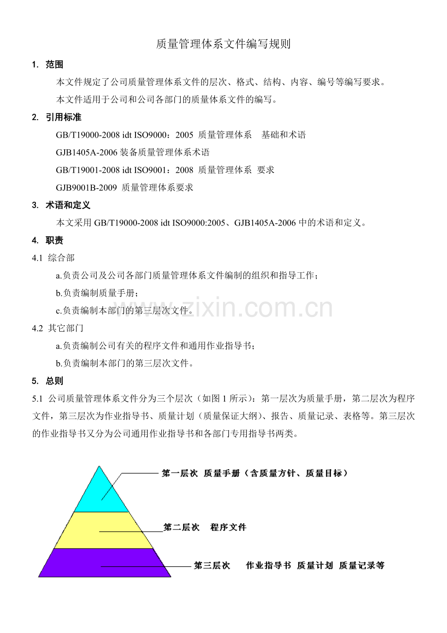 质量管理体系文件编写规则1.docx_第1页