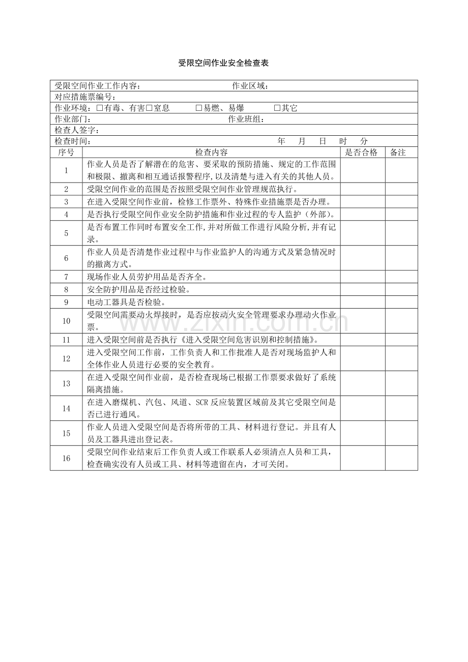 有限空间作业管理表.doc_第2页