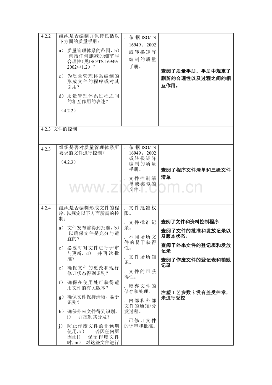 质量管理体系审核检查表(1).docx_第3页