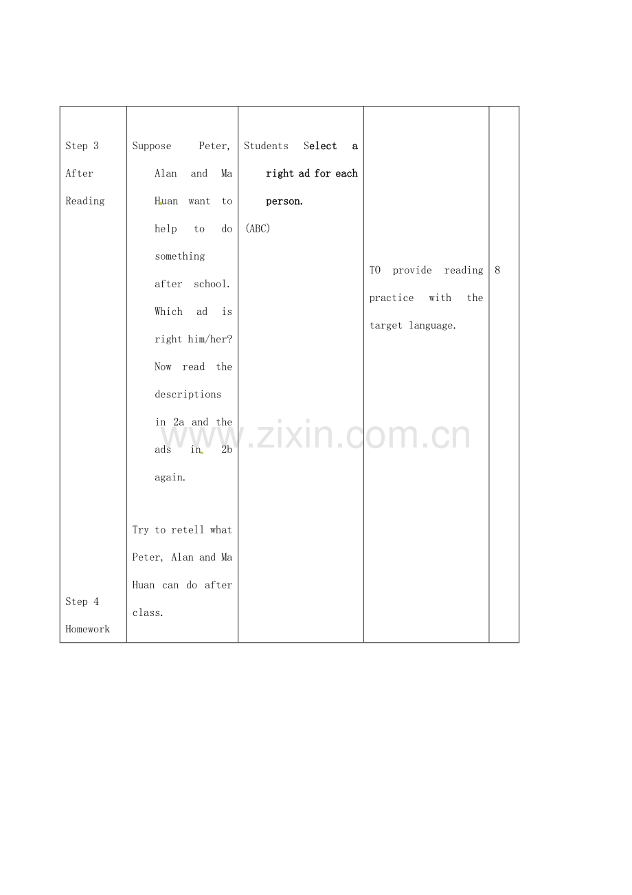 七年级英语下册 Unit 1 Can you play the guitar Section B（2a-2c）教案 （新版）人教新目标版-（新版）人教新目标版初中七年级下册英语教案.doc_第3页