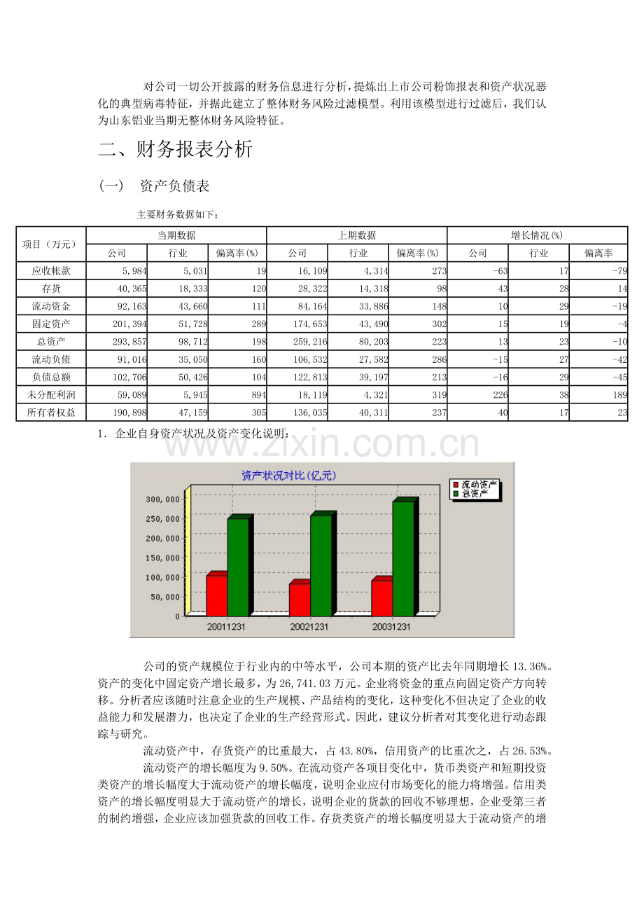 某某公司财务分析报告模版.docx_第2页