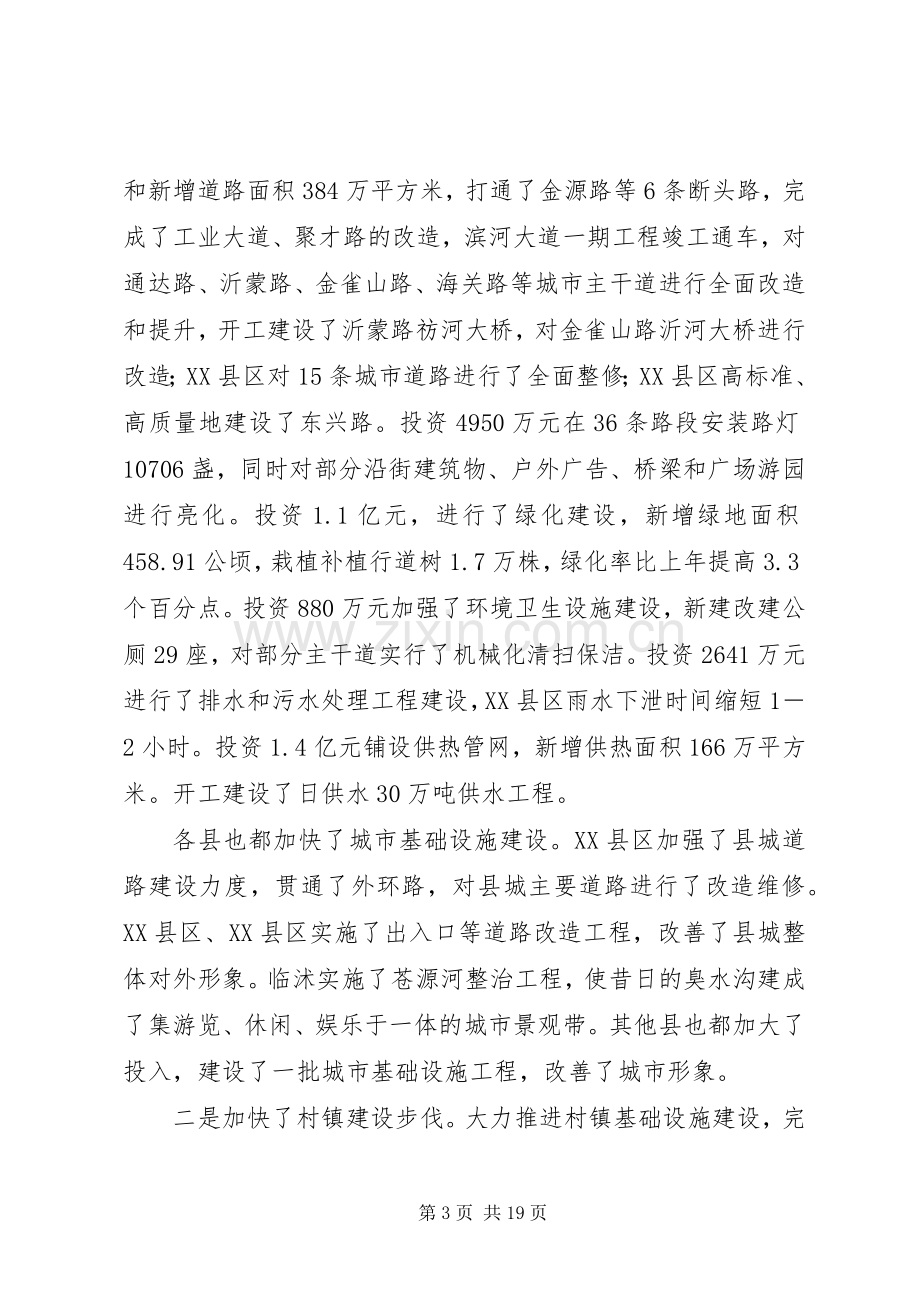 在全市建设工作会议上的讲话发言.docx_第3页