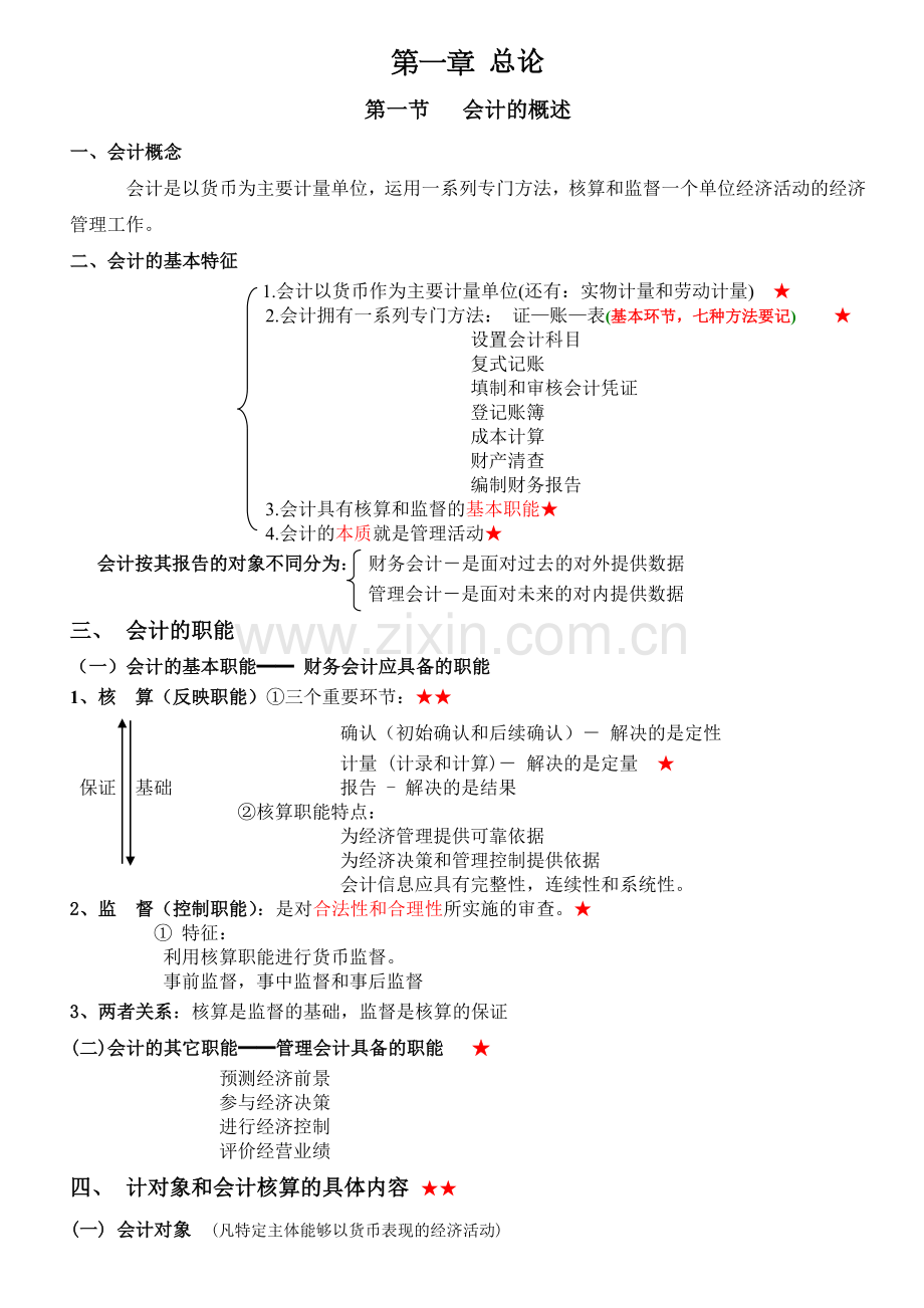 会计基础知识点归纳与提升.docx_第1页