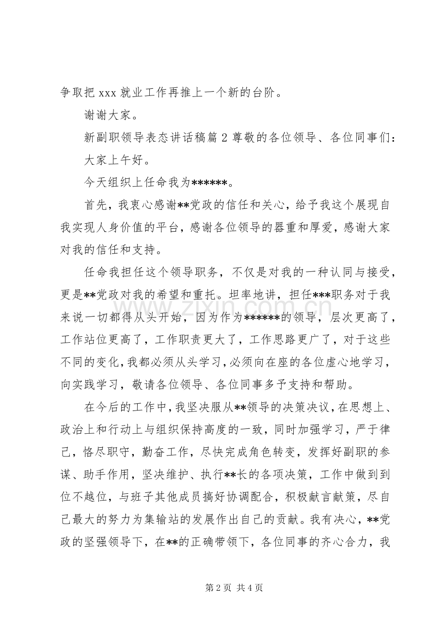 新副职领导表态讲话发言稿.docx_第2页