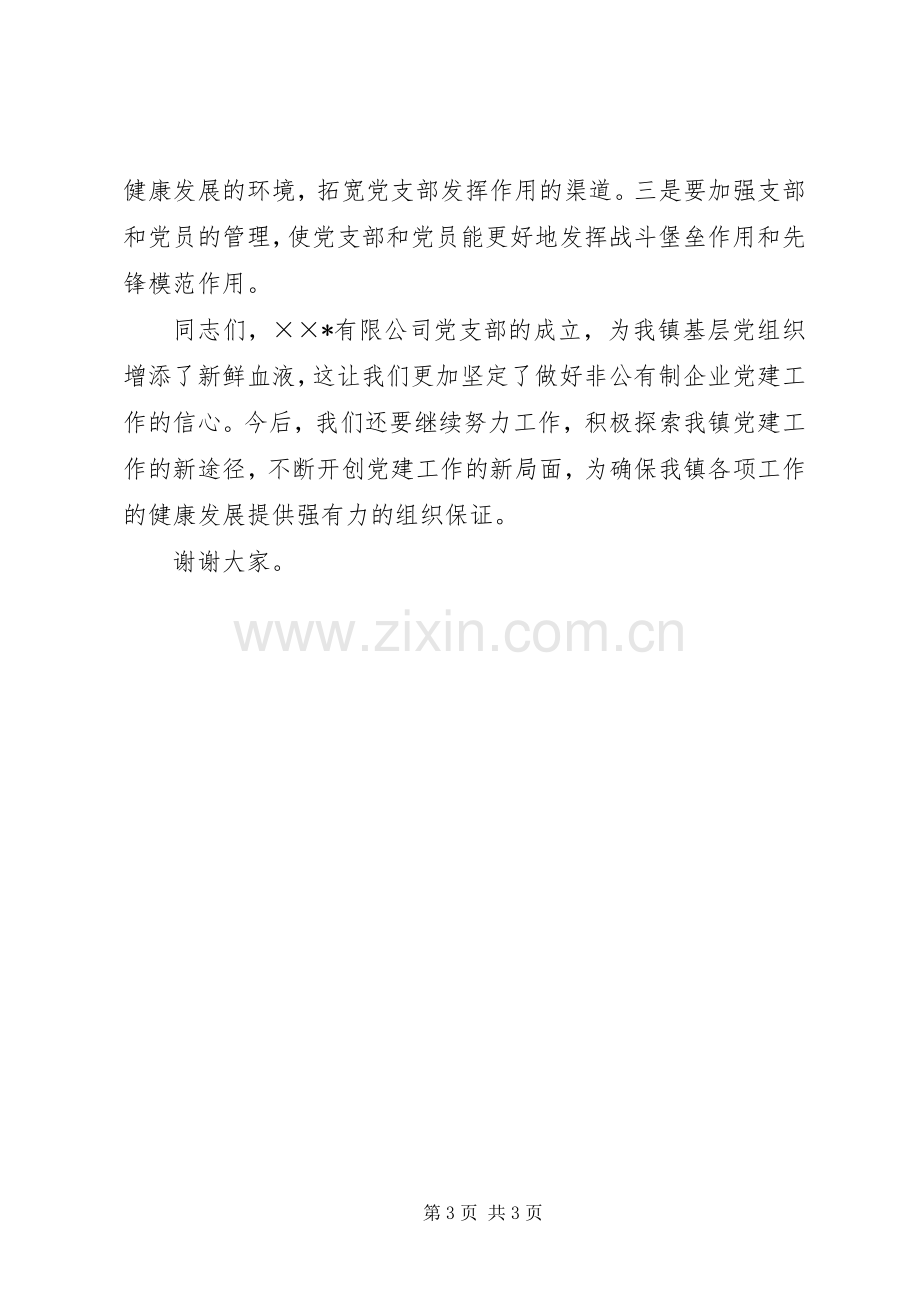 企业党支部成立大会上的讲话发言.docx_第3页