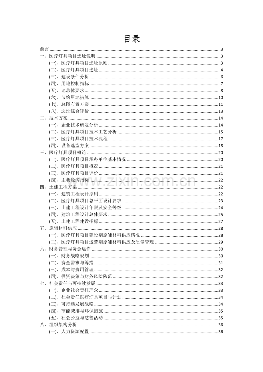 医疗灯具项目投资分析及可行性报告.docx_第2页