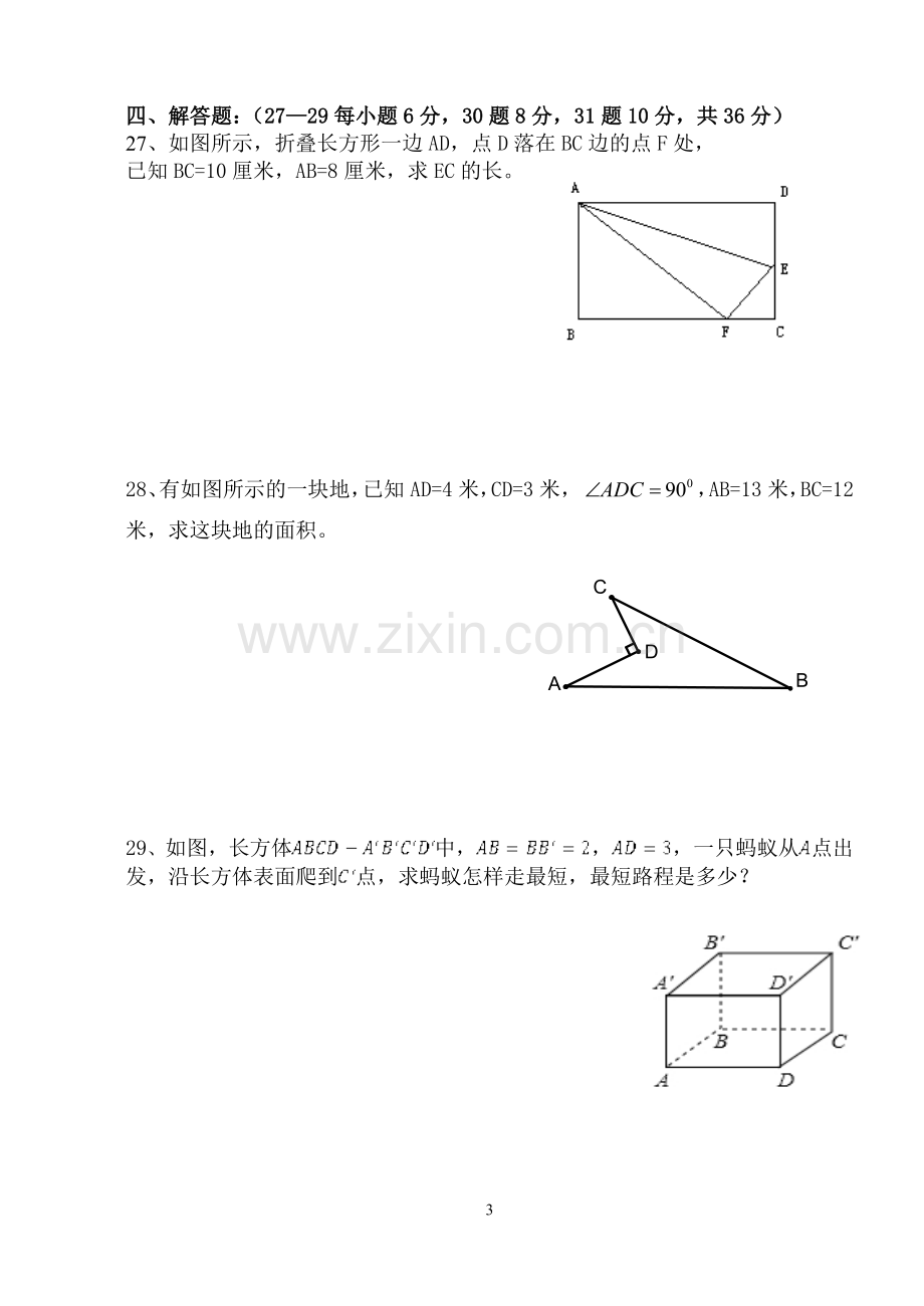 北师大八年级第一次月考题.doc_第3页