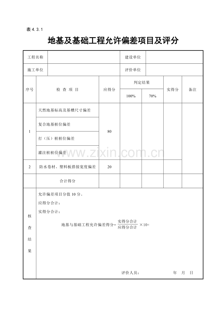 建筑工程施工质量评价标准(全套表格)(DOC54页).doc_第3页