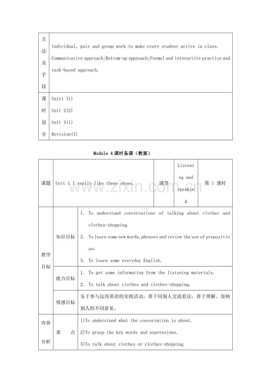 九年级英语下册 Module 4 The way we look全模板教案 外研版.doc_第2页