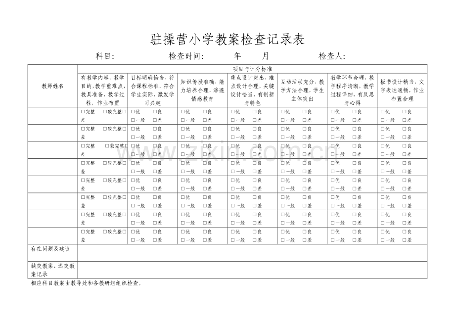 常规检查记录表.doc_第1页