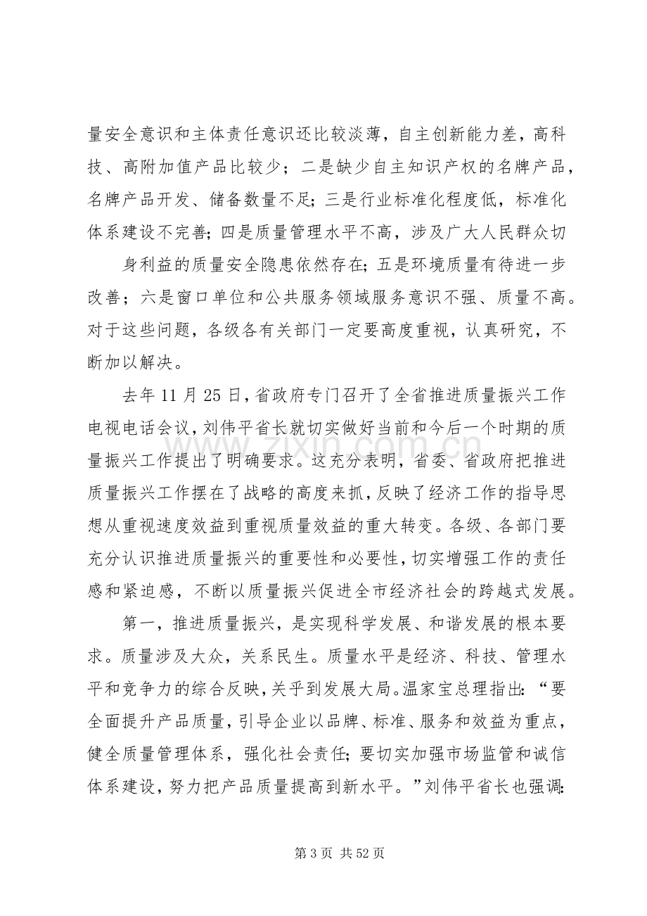 在全市推进质量振兴工作电视电话会议上的讲话发言(定稿).docx_第3页