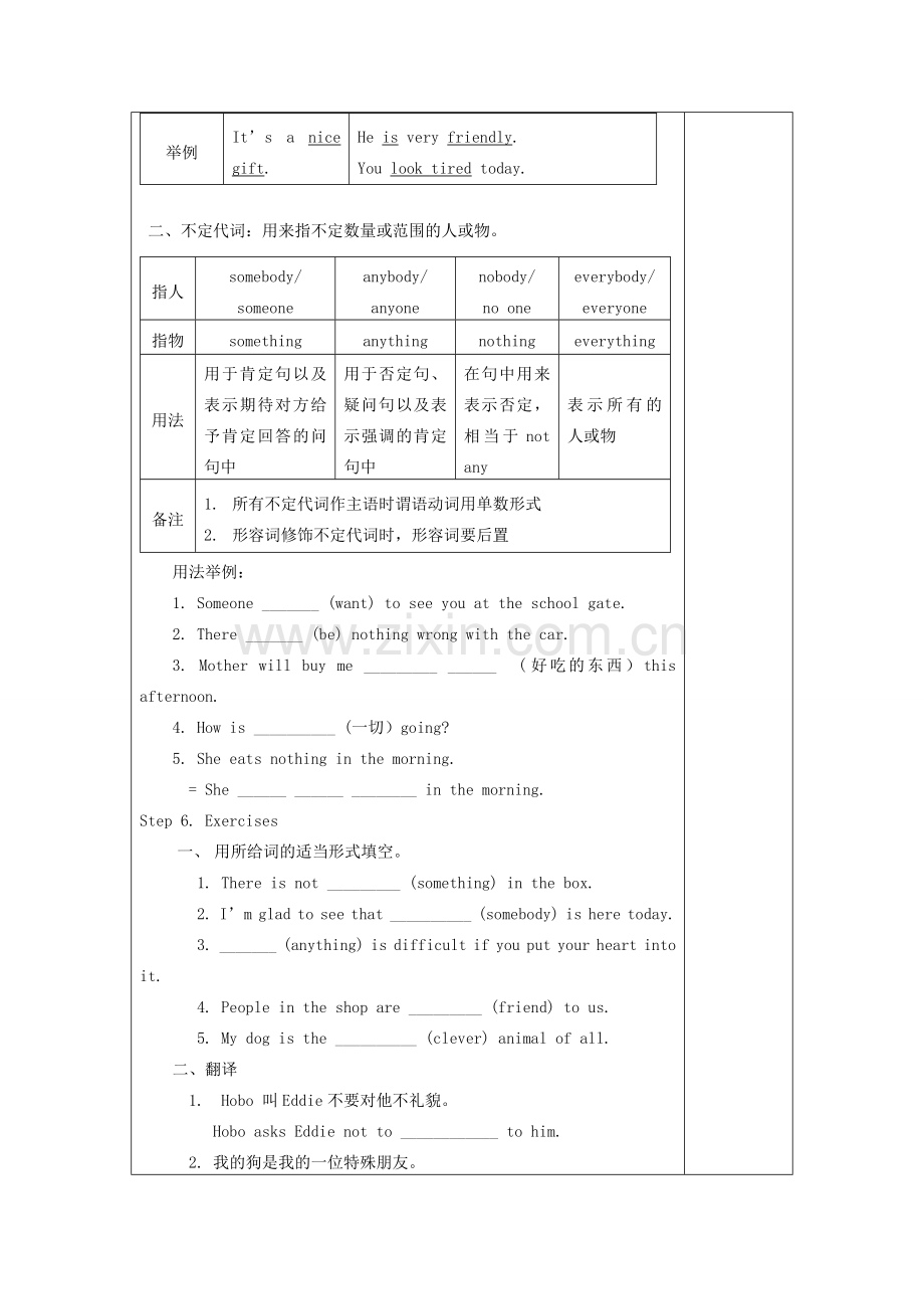 江苏省盐城市阜宁县明达初级中学七年级英语下册 7B Unit 8 Pets Grammar教案 牛津版.doc_第2页