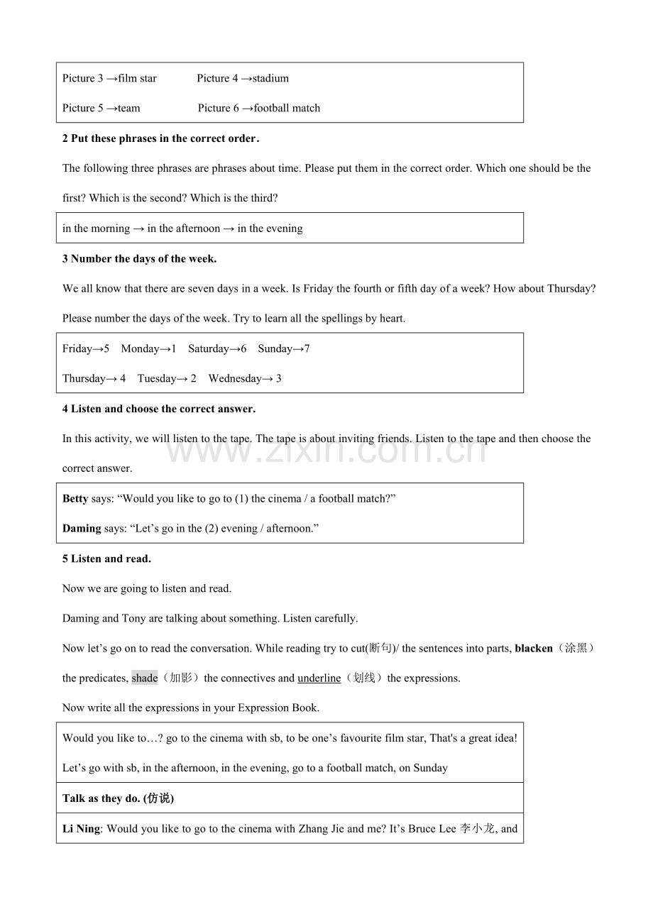 七年级英语Module6 Unit1教案 外研社.doc_第2页