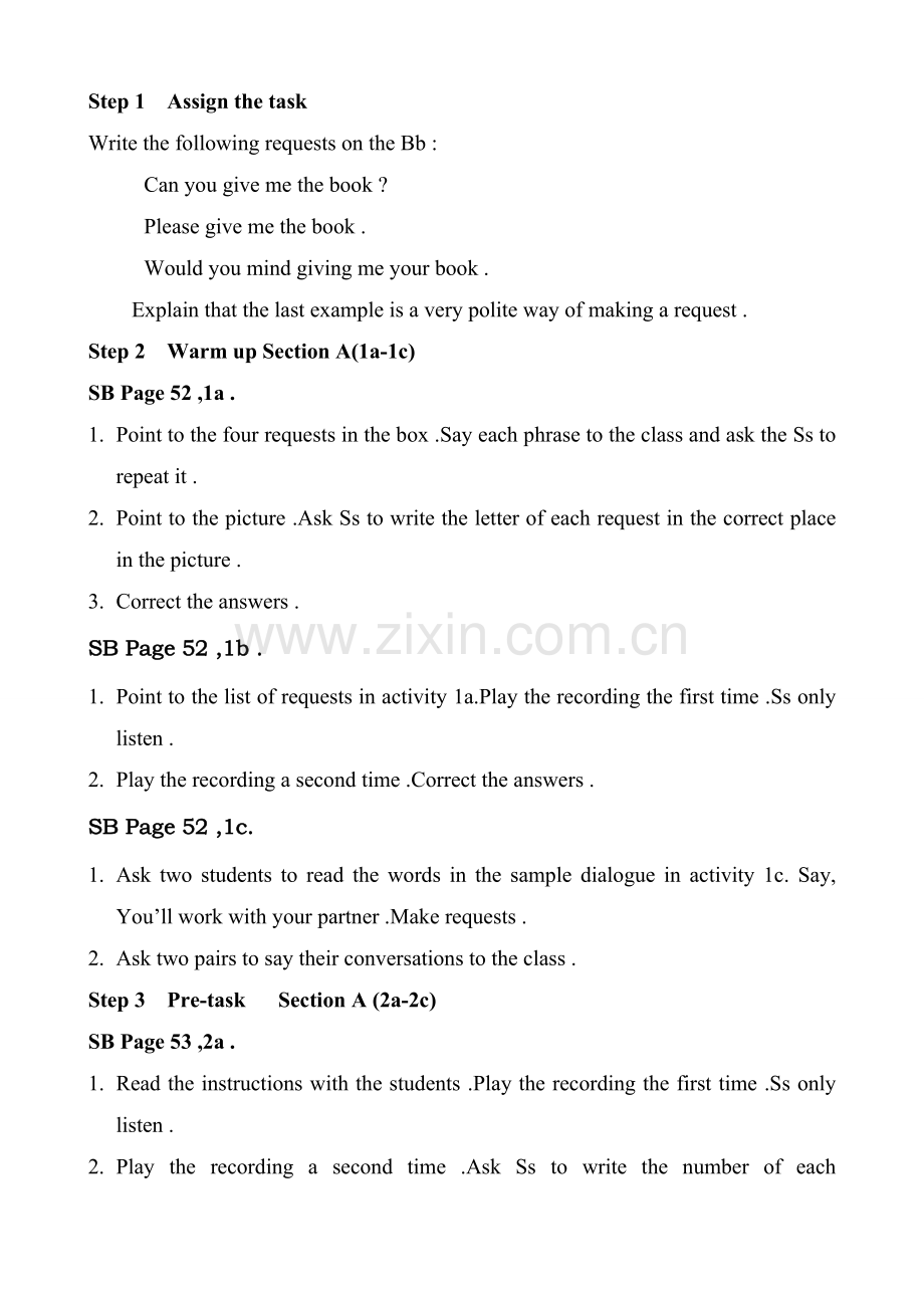 八年级英语 Unit7 Would you mind turning down the music教案6.doc_第2页