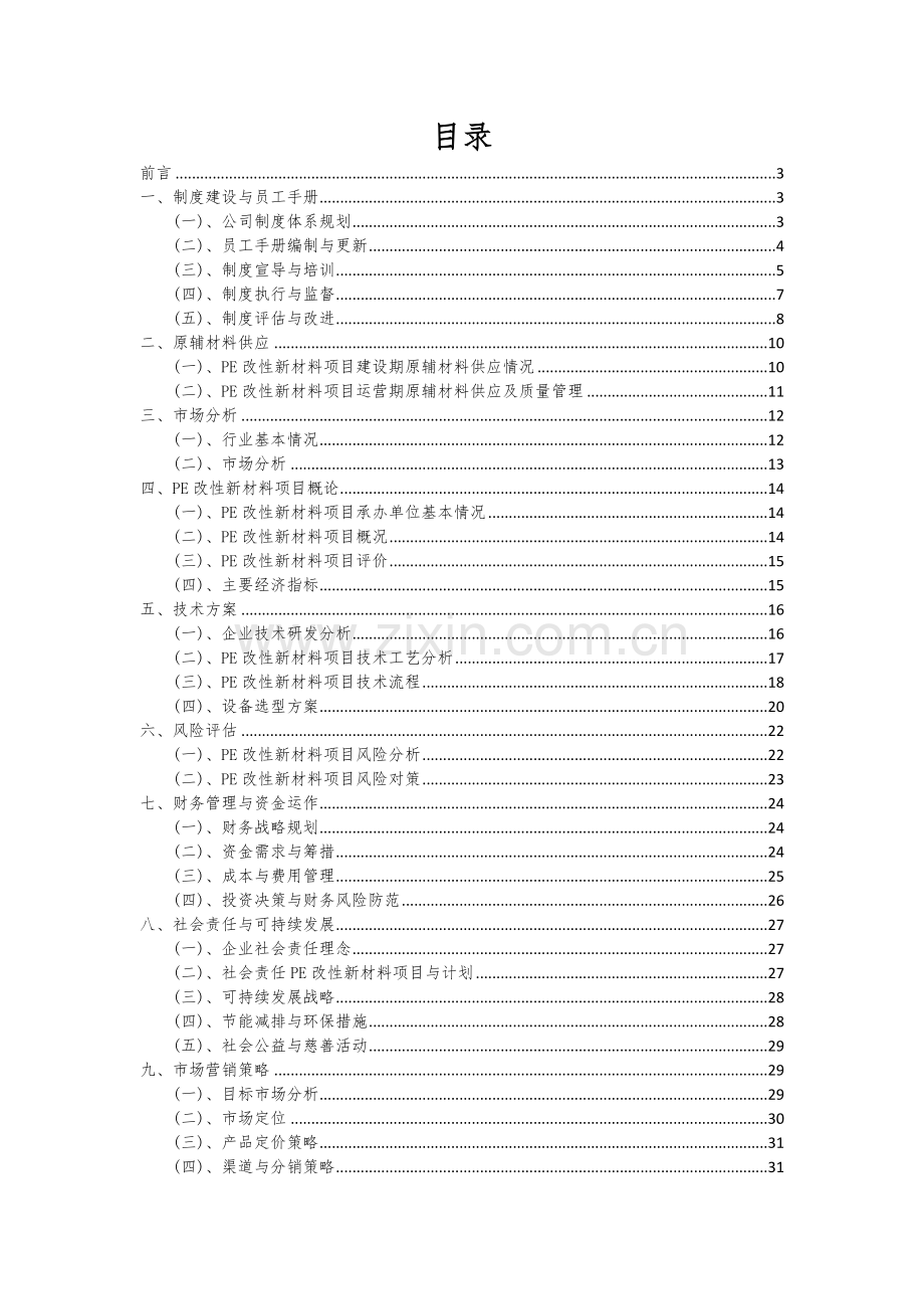 PE改性新材料项目可行性研究报告.docx_第2页