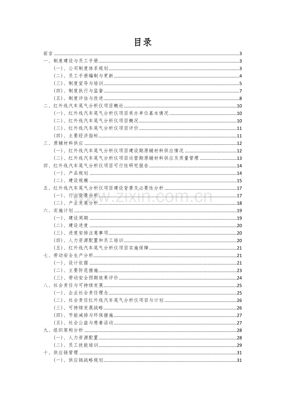 红外线汽车尾气分析仪项目可行性分析报告.docx_第2页