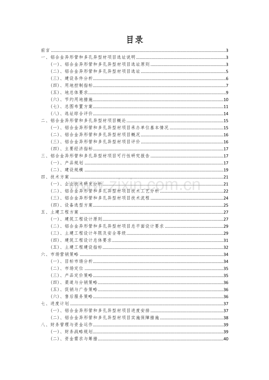 铝合金异形管和多孔异型材项目投资分析及可行性报告.docx_第2页