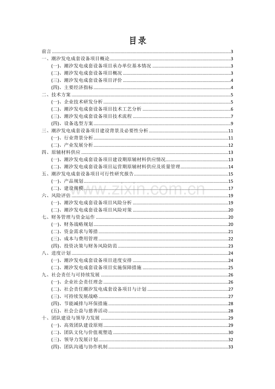 潮汐发电成套设备项目可行性分析报告.docx_第2页