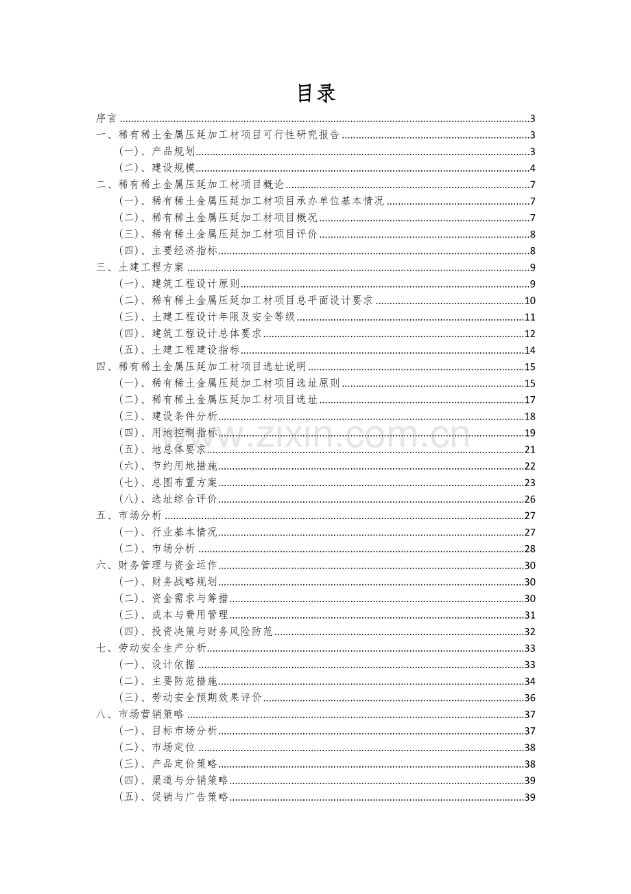 稀有稀土金属压延加工材项目创业计划书.docx_第2页