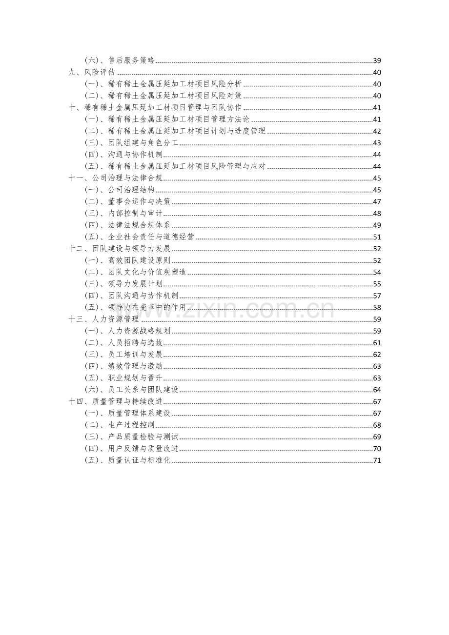 稀有稀土金属压延加工材项目创业计划书.docx_第3页