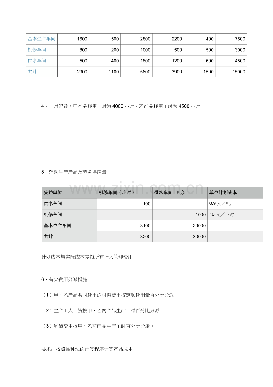 2024年成本会计品种法例题.doc_第3页