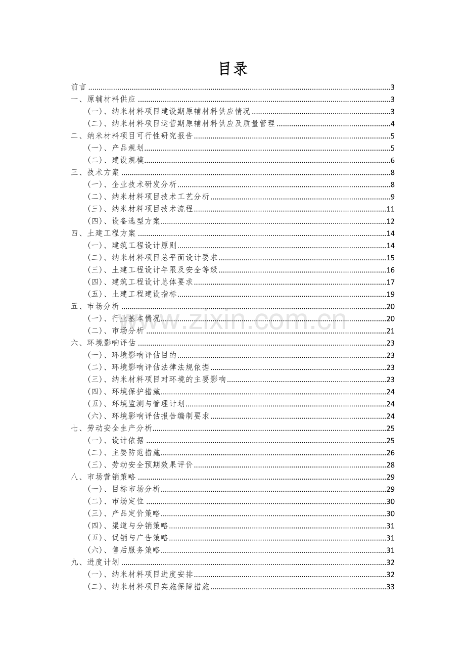 纳米材料项目可行性分析报告.docx_第2页