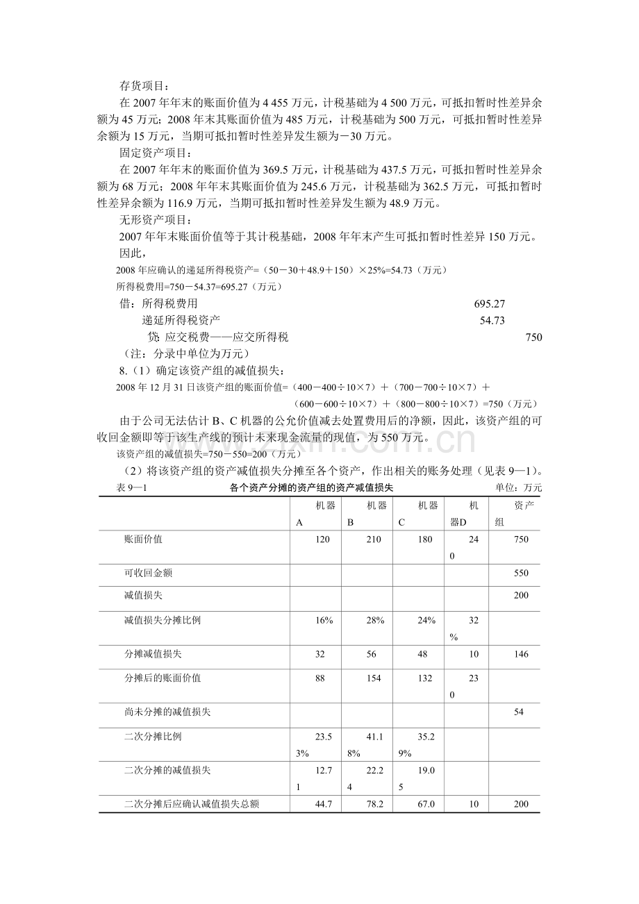 《中级财务会计习题与案例》练习题与答案.docx_第3页