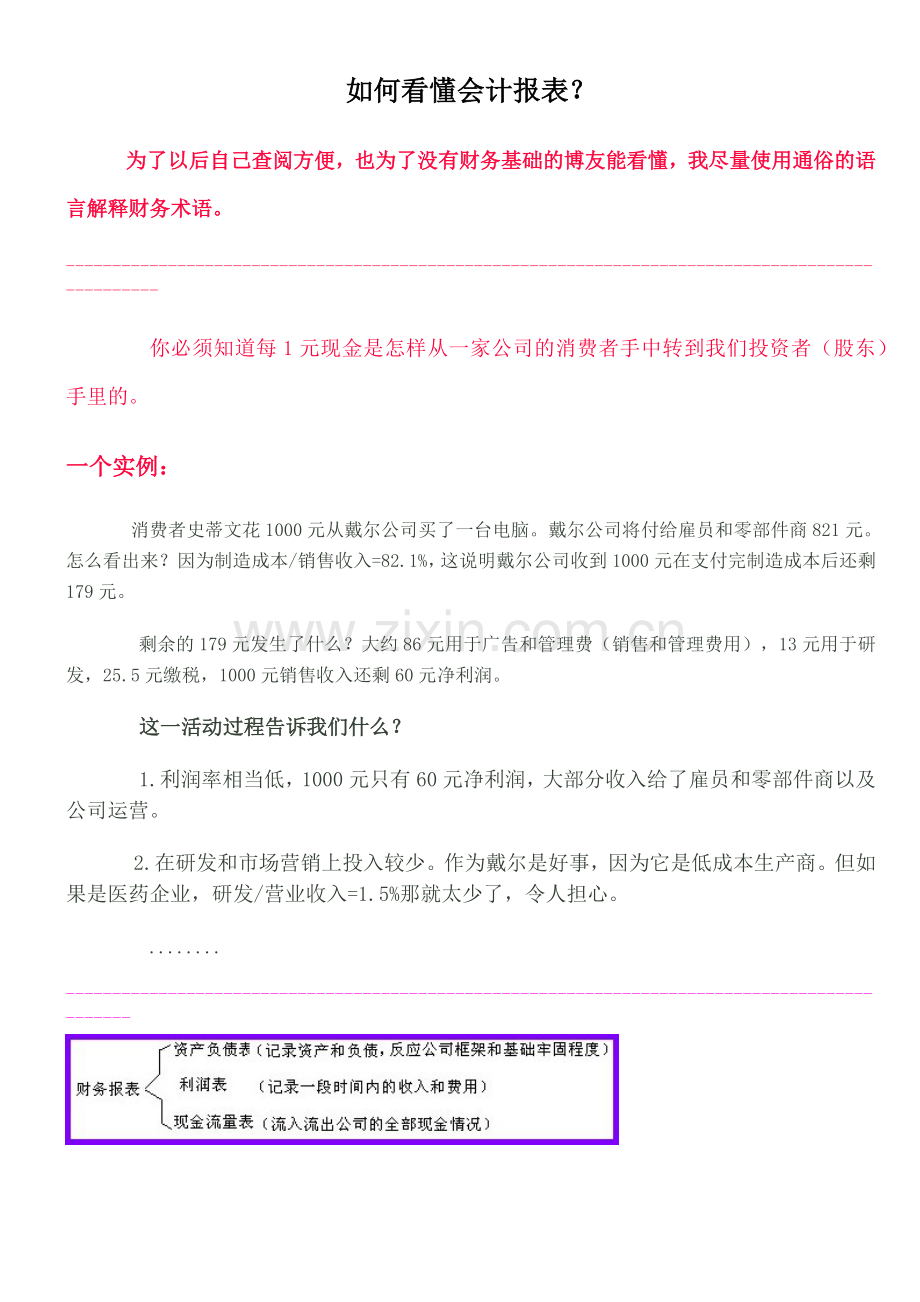 教你如何看懂财务报表.docx_第1页