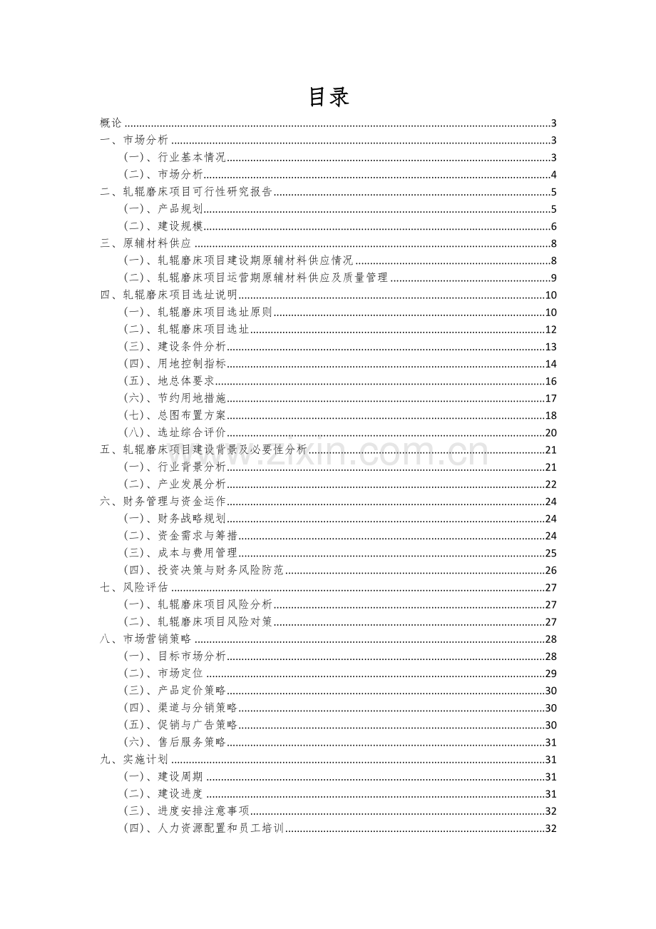 轧辊磨床项目可行性研究报告.docx_第2页