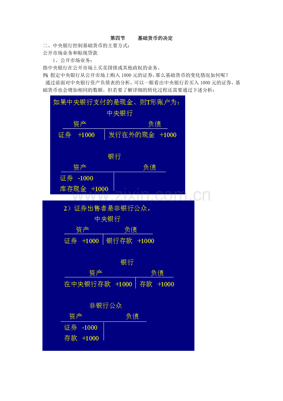 货币银行学讲义：基础货币的决定.docx_第1页