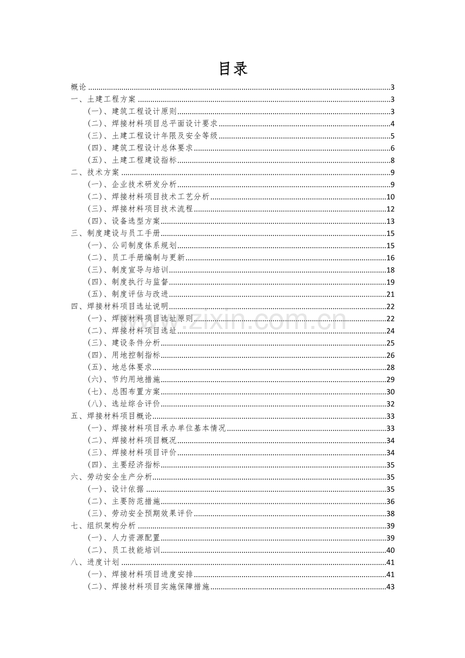 焊接材料项目可行性研究报告.docx_第2页