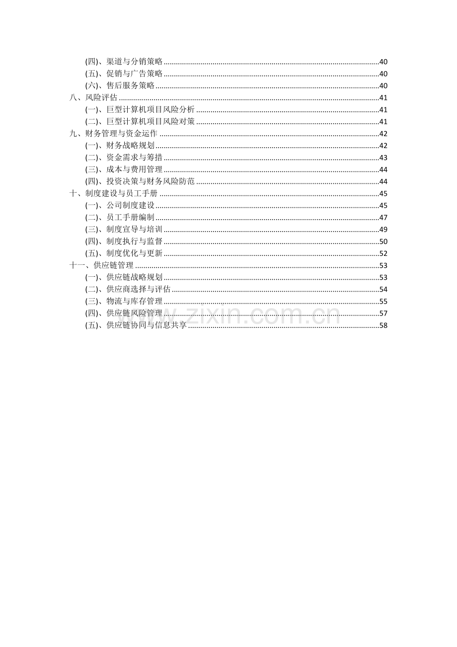 巨型计算机项目投资分析及可行性报告.docx_第3页